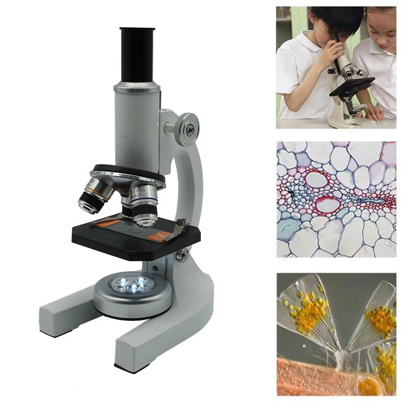 640X-1280X-2400X HD Biological Microscope | LED Light & Phone Holder | Student Laboratory Education - Image 2