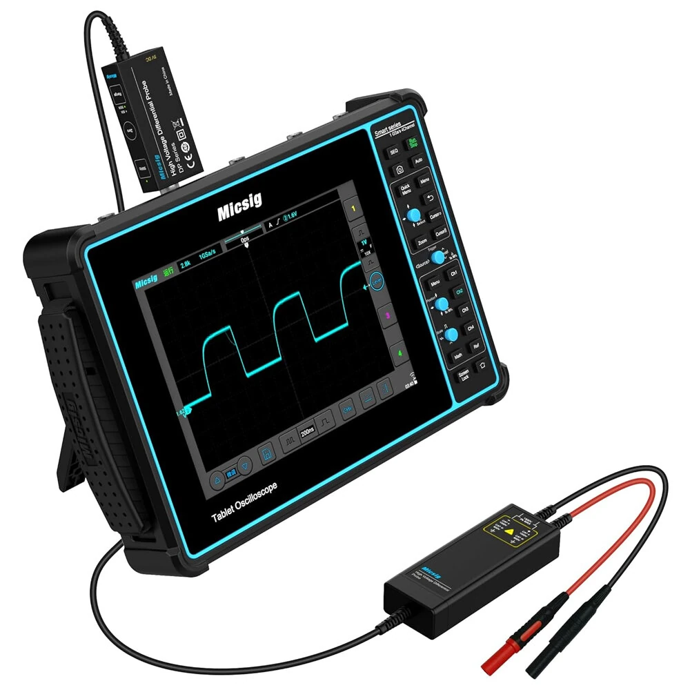 Micsig DP10013 Oscilloscope Probe Kit | 100MHz 1300V High Voltage Differential | 50X/500X Attenuation - Image 5