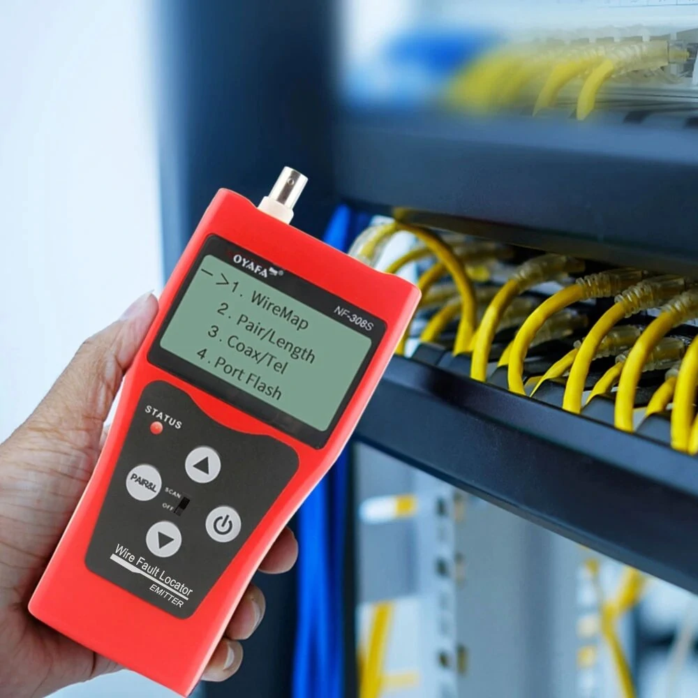 NOYAFA NF-308S Network Cable Tester - Wiremap & Length Measurement - LCD Display - Image 5