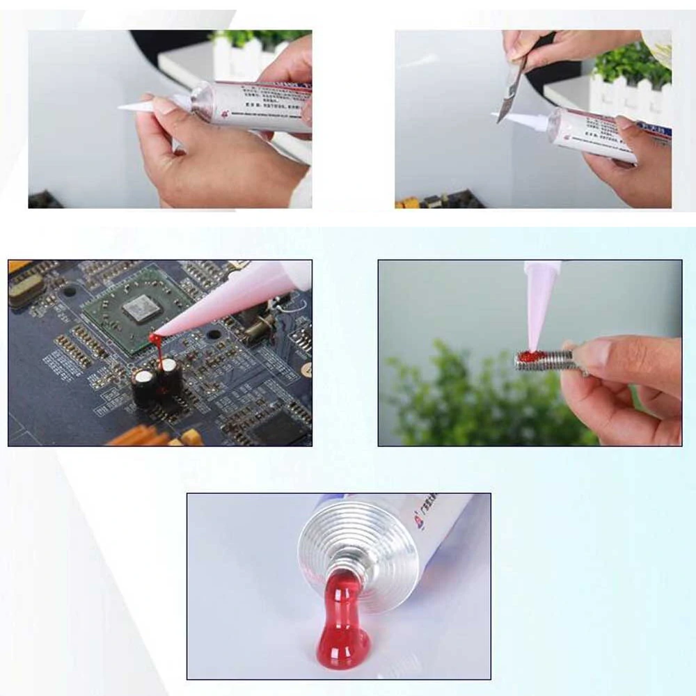Kafuter K-200R Red Silicone Sealant | Insulation Glue for Electronics & Screw Fixing - Image 5