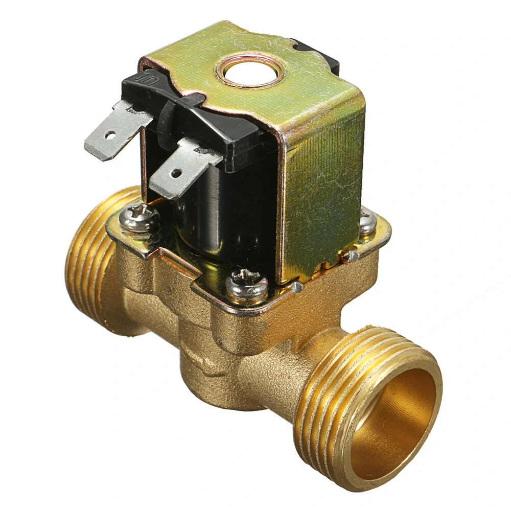 220V Normally Closed 2 Way Brass Electric Solenoid Valve | For Air & Water - Image 5