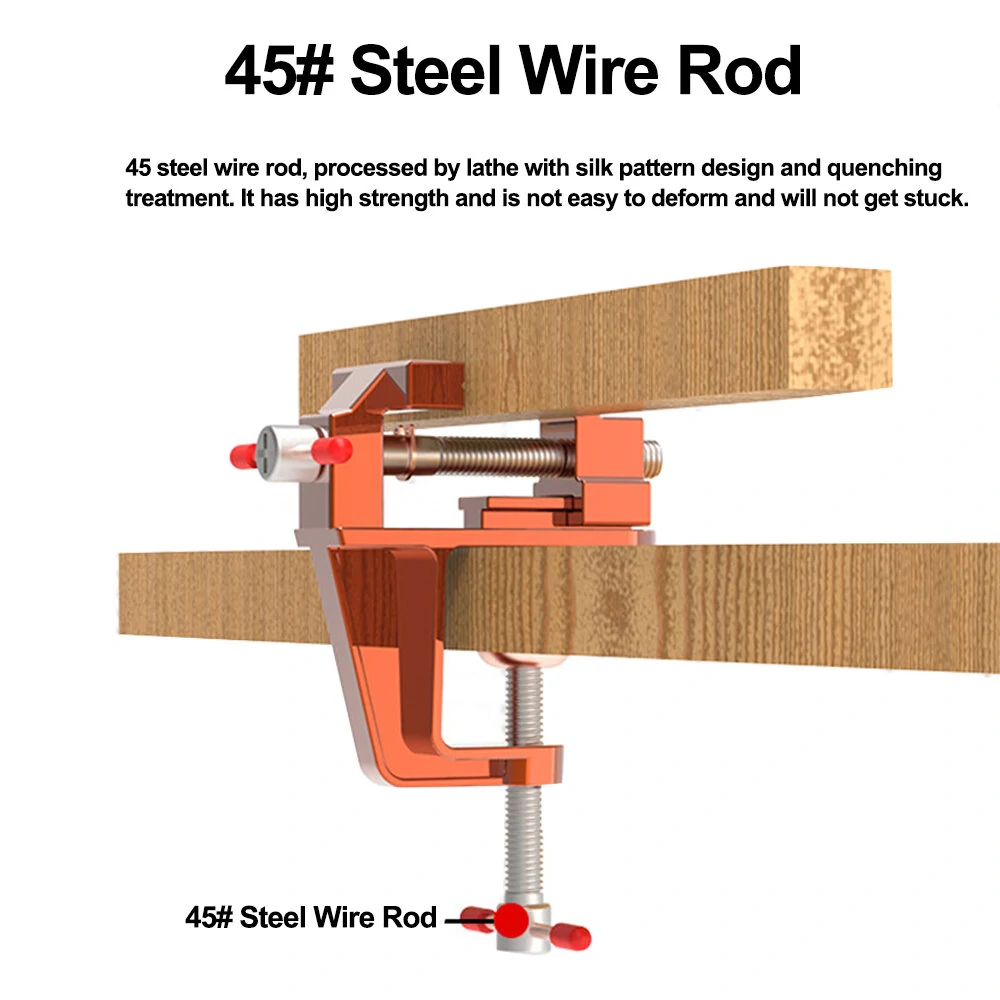 Upgraded Mini Aluminum Alloy Bench Vise Clamp | Woodworking & Metalworking Tool - Image 3
