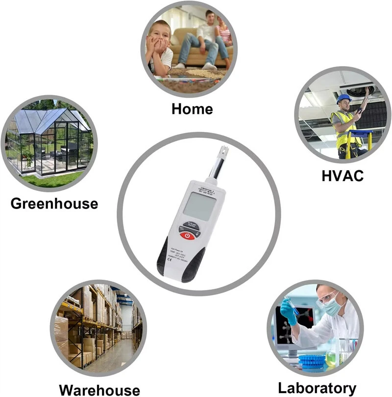 HTI HT-1890 Digital Manometer | Handheld Gas Pressure Gauge with Data Hold - Image 4