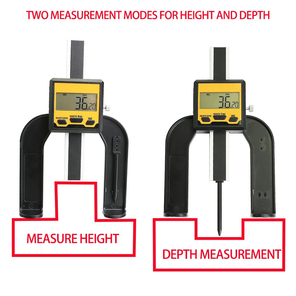 ETOPOO Digital Depth Gauge 0-80MM | 0.01MM Precision LCD Display - Aluminum Alloy Multifunction Tool - Image 5