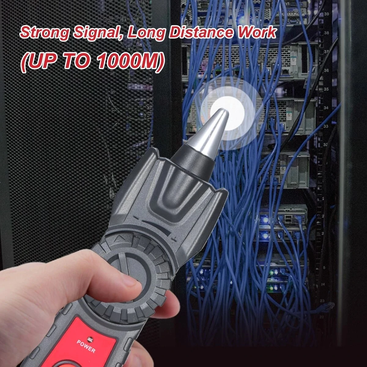 GT66 Portable RJ11 RJ45 Cable Tester - Wire Tracker & Network Line Finder with LED Light - Image 5