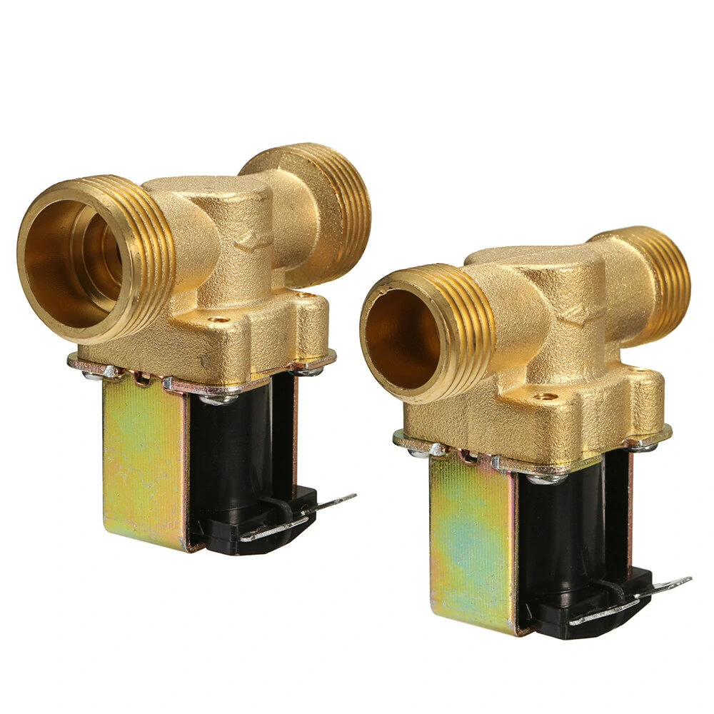 220V Normally Closed 2 Way Brass Electric Solenoid Valve | For Air & Water - Image 2
