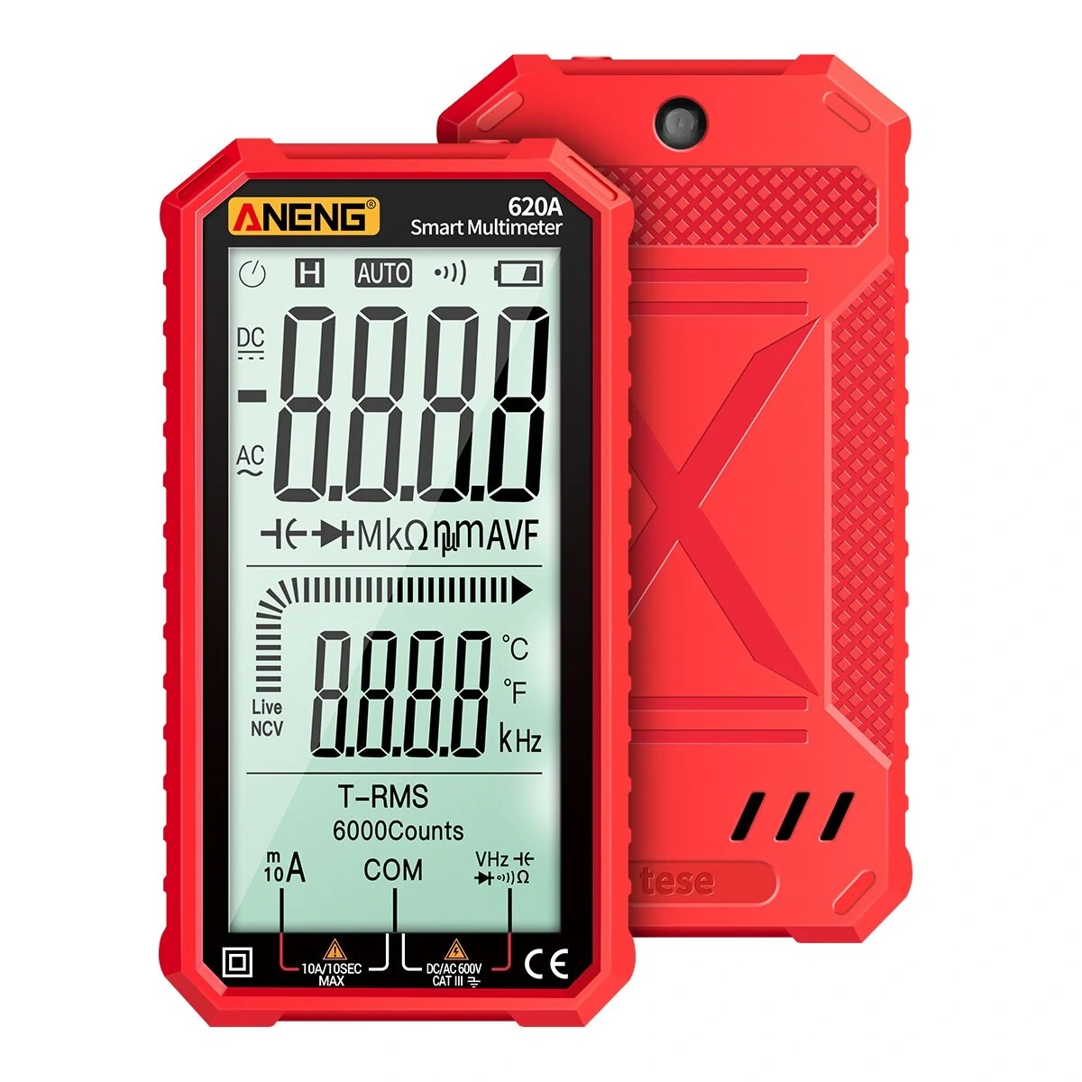 ANENG 620A Digital Multimeter - True RMS Auto/Manual - 4.7 LCD Screen - Image 3