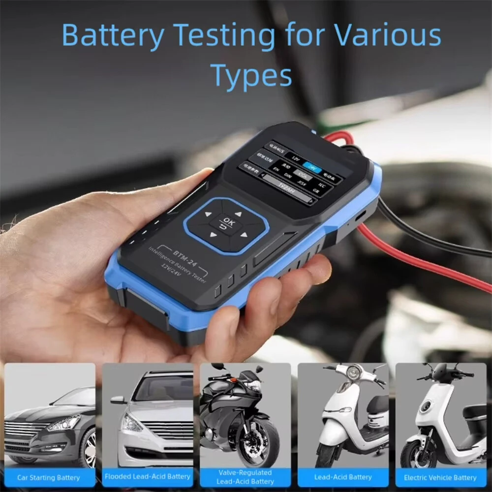 FNIRSI BTM-24 12V 24V Battery Tester | Color Screen & Reverse Polarity Protection - Image 5