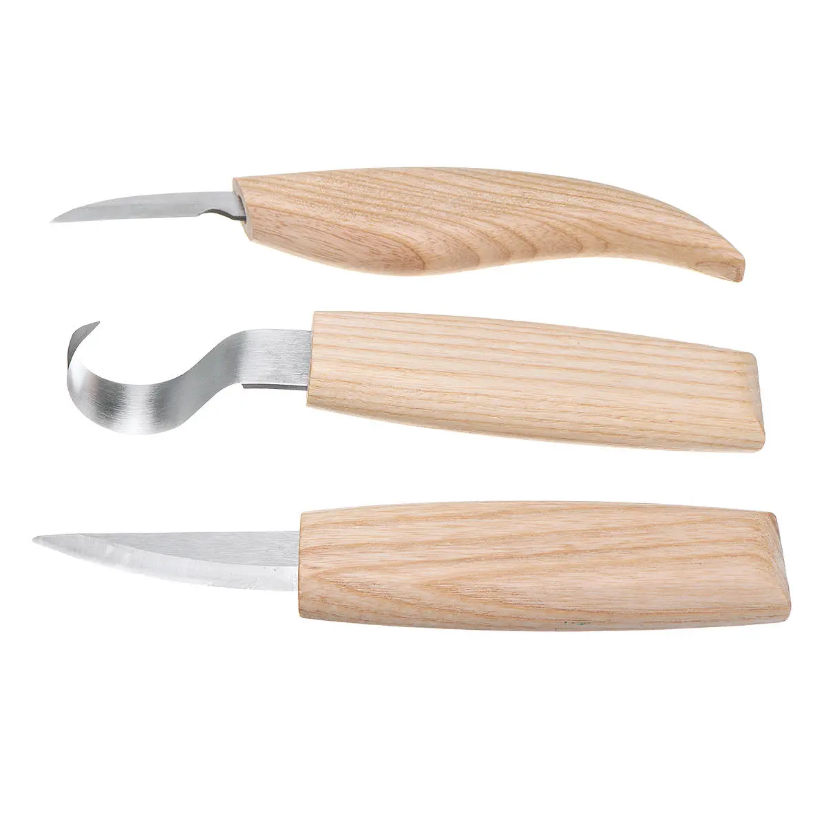 Beaver Craft Wood Carving Kit - 3Pcs Hook Spoon Whittling Tools | Steel - Image 5