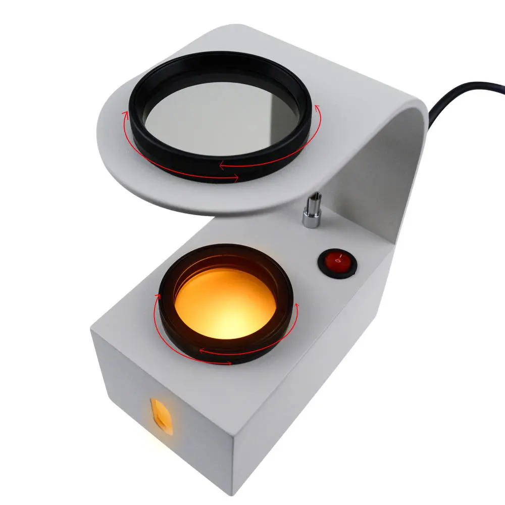 GS-PS1 Desktop Polariscope - Built-in LED Gemstone Tester with 2 Glass Filters - Image 5