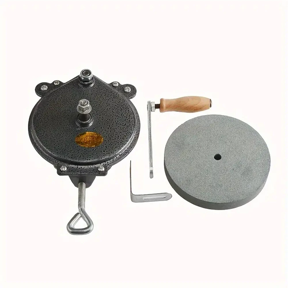 Knife Sharpener - Hand Cranking Grinding Machine Tool | 6 Inch DIY Polisher - Image 2