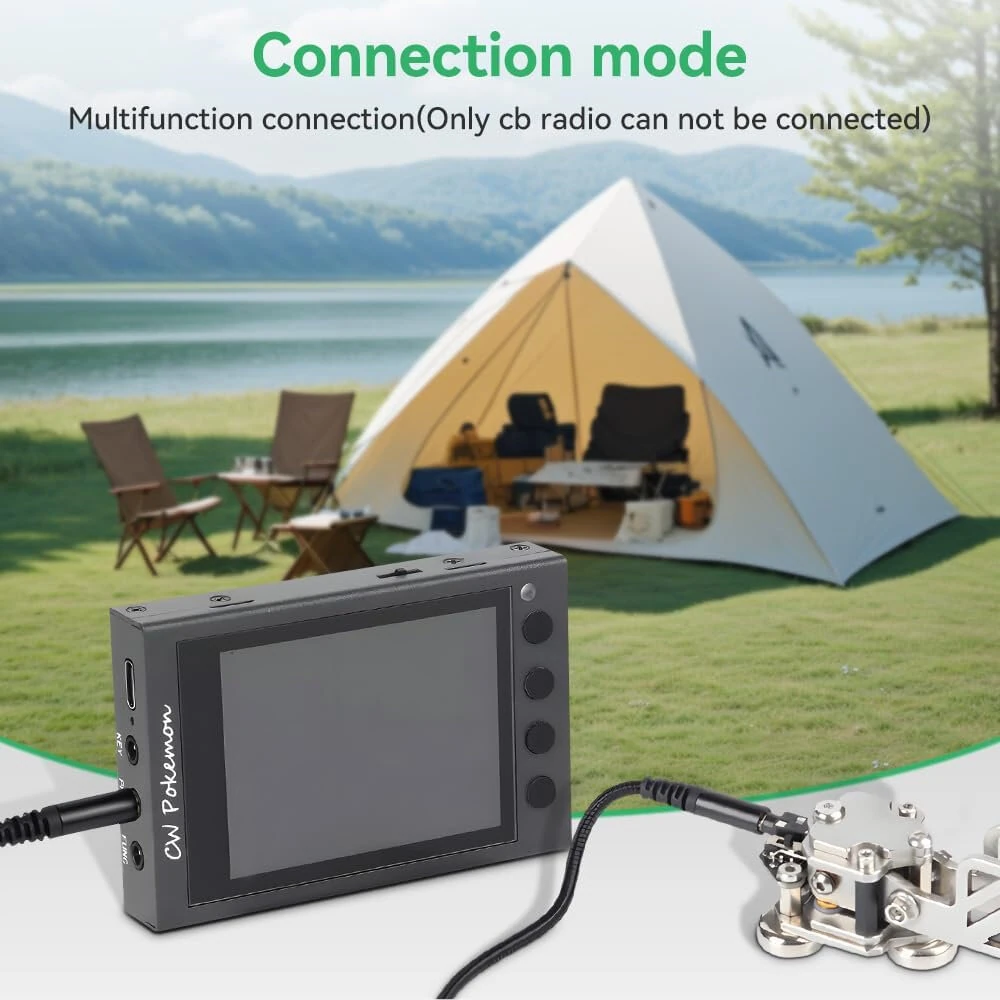 Mini CW Morse Code Trainer | 2500mAh Battery, 20hr Standby | USB-C Portable Practice Tool - Image 2