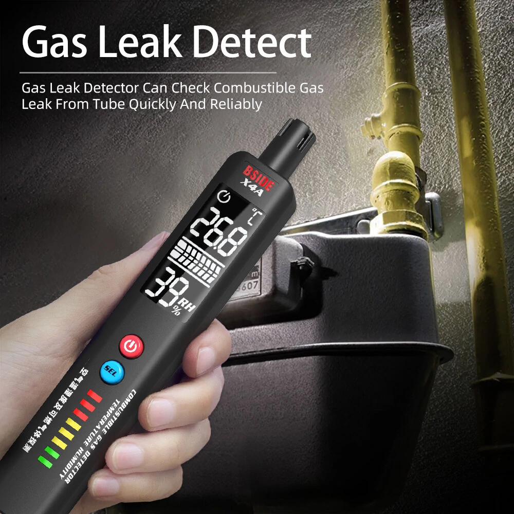 BSIDE X4A Gas Leak Detector - Propane Methane Butane Sniffer with 8 LED Indicators - Image 5