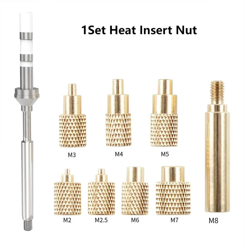 TS100 Hot Melt Insert Kit - Brass CNC Precision for M2 M3 M4 M5 M6 M8 | 936 Iron Tips - Image 2