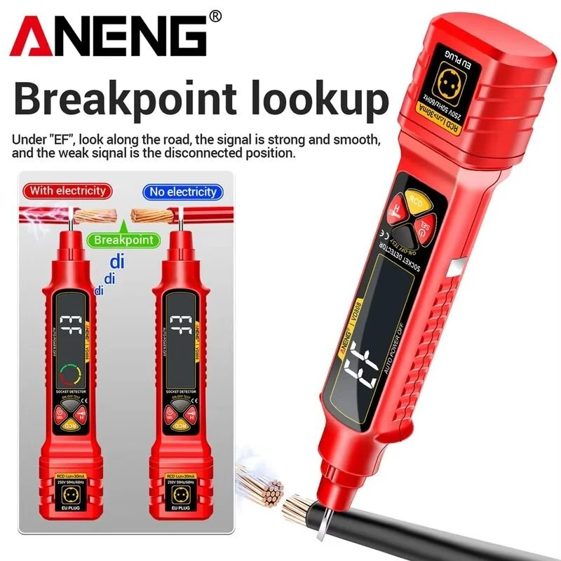 ANENG VD808 Voltage Detector - AC DC Leakage Tester with LCD Screen | Portable - Image 3