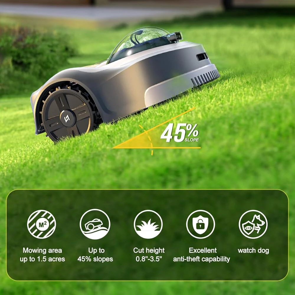 N2000 Robot Lawn Mower - RTK GPS & AI Vision Mapping, No Wire, 6000m² - Image 2