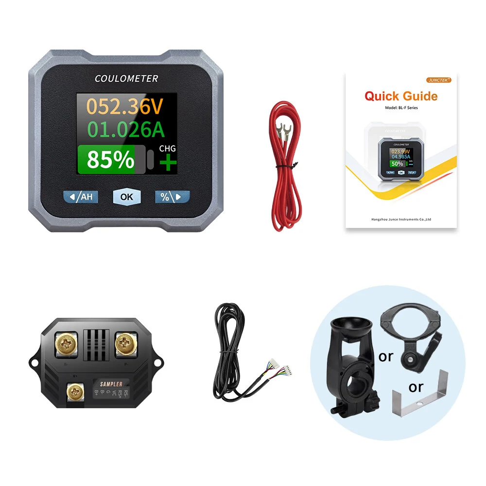 BL-F Waterproof Coulomb Meter | Battery Capacity Voltmeter | Bluetooth Monitor for EV Motorcycle RV - Image 5