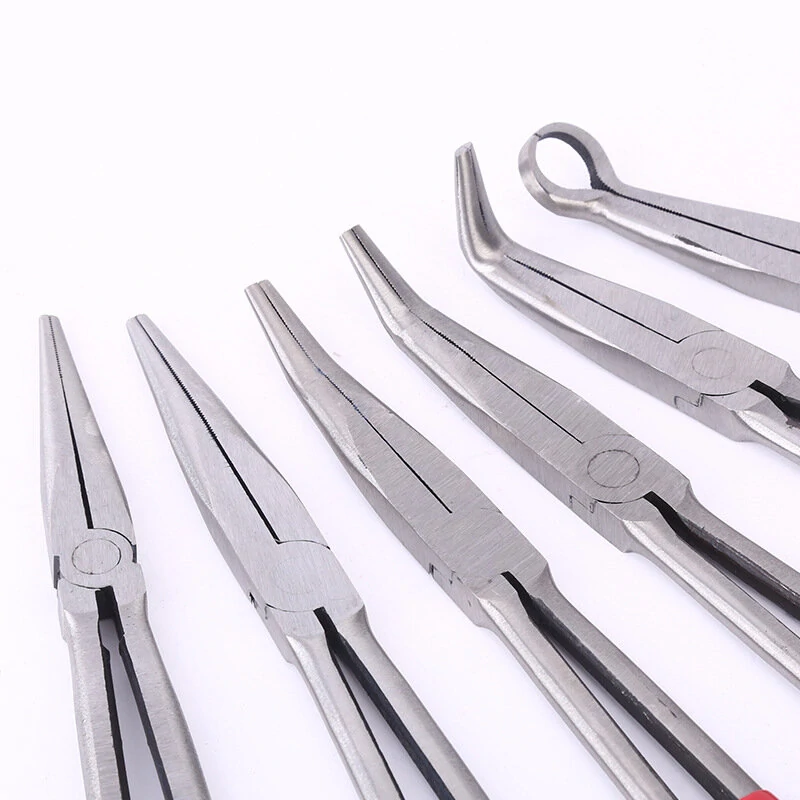 Multifunctional Carbon Steel Pointed Nose Pliers | 8/11/16 Inch Long Rod Auto Repair Tool - Image 4