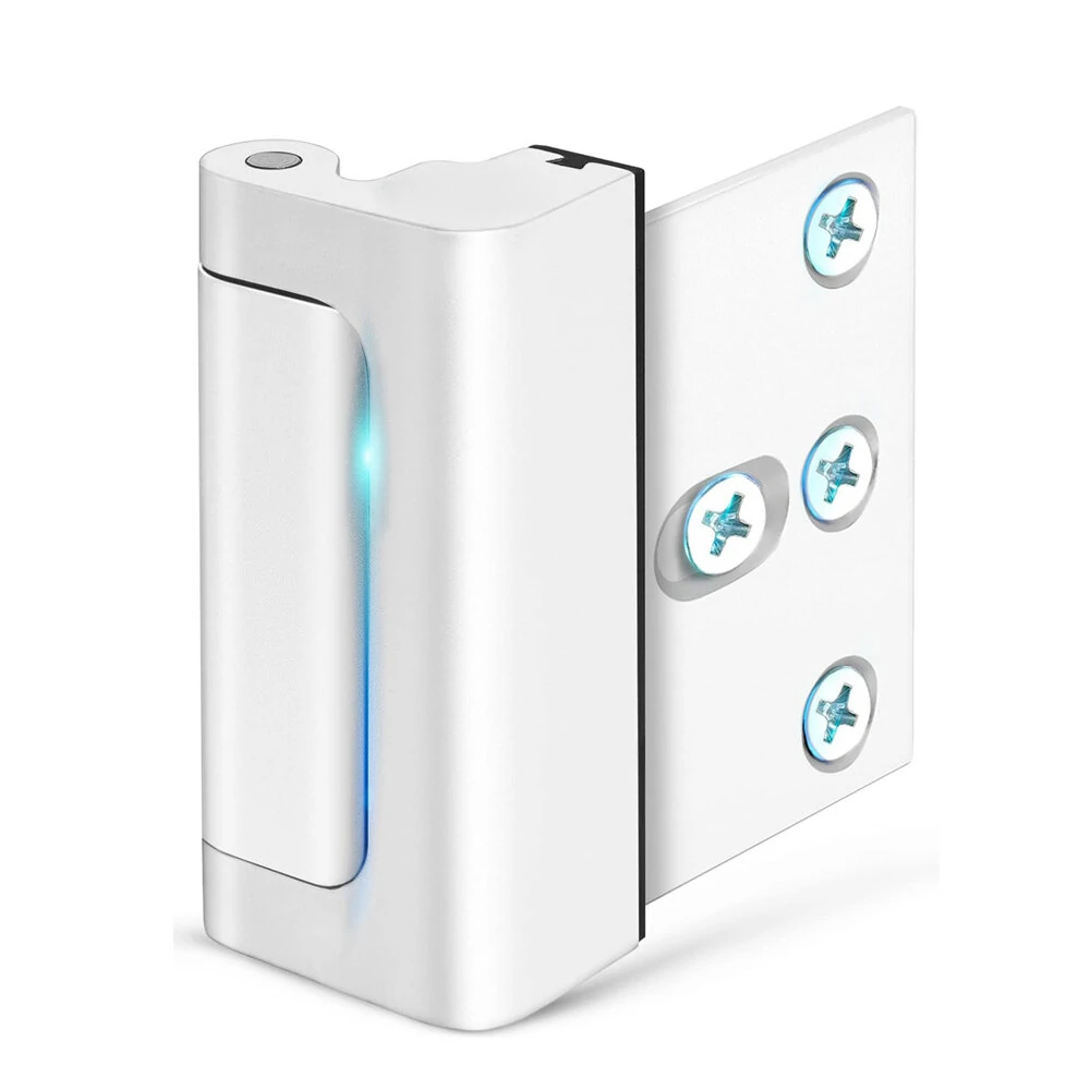 Aluminum Alloy Security Door Lock - Enhanced Protection | White/Black/Silver | Easy DIY Installation - Image 3