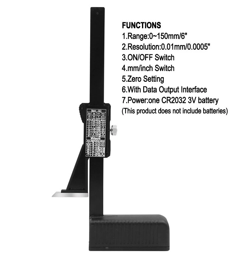 Digital Height Gauge 0-150mm | Electronic Vernier Caliper for Wood & Table Marking - Image 4