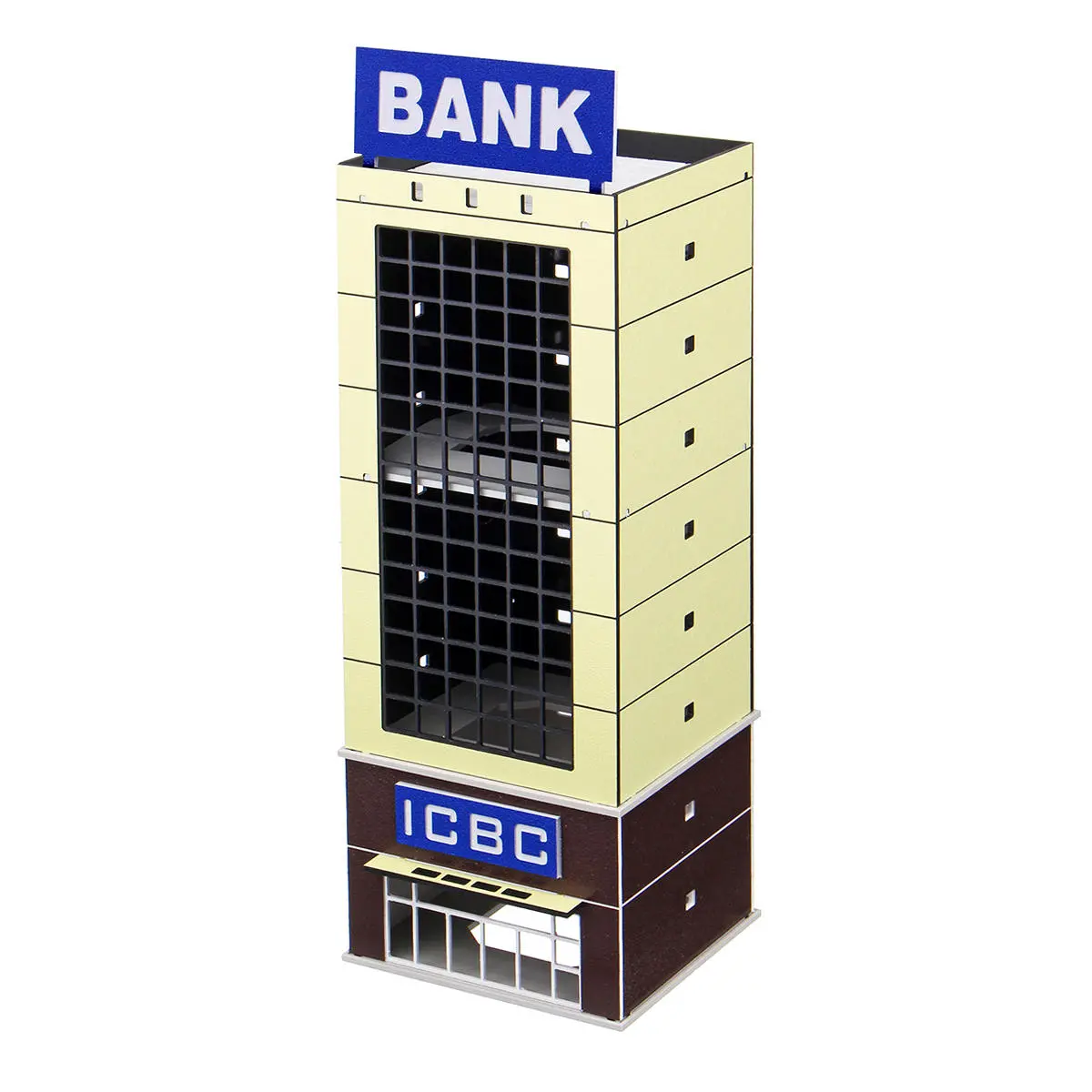 Outland Model Modern Bank Building | N Scale 1/150 | GUNDAM Gifts - Image 4