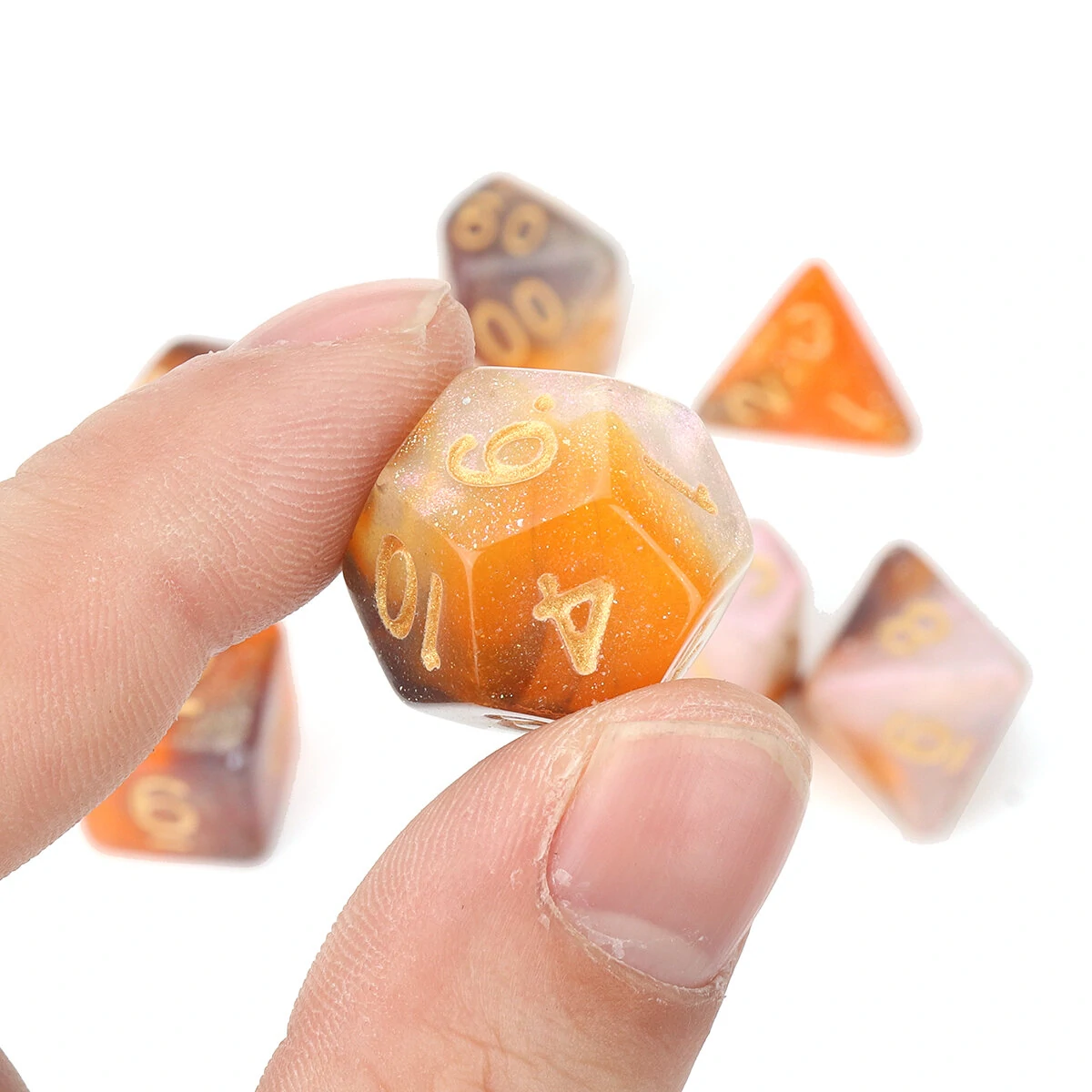 7Pcs Polyhedral Dice Set for Dungeons & Dragons | Acrylic RPG Board Game Accessory - Image 5