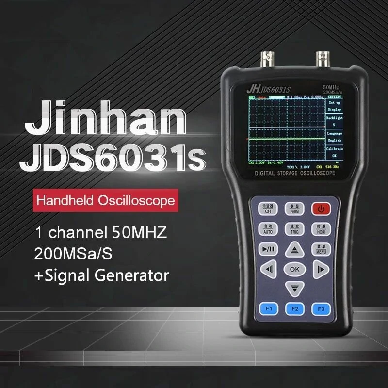 JDS6031S Handheld Oscilloscope - 50MHz 200MSa/s with Signal Generator - Image 2