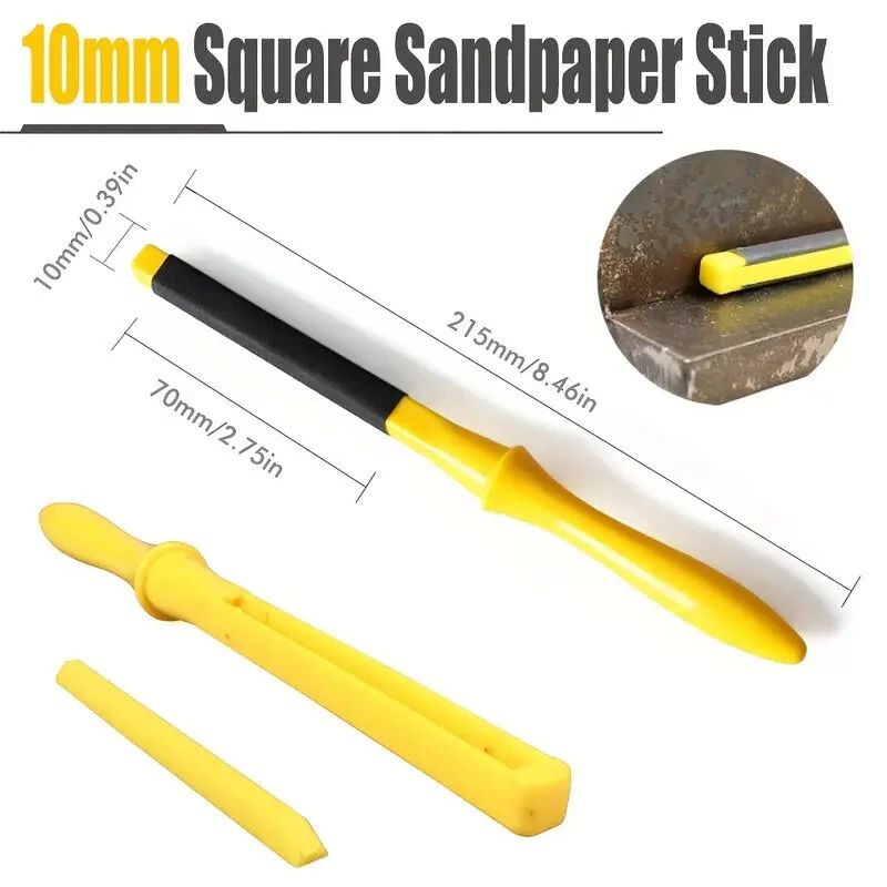 4PCS Sanding Sticks Set with Molded Handles - Wood Metal Plastic Polishing Tools | Calcite Grit - Image 5