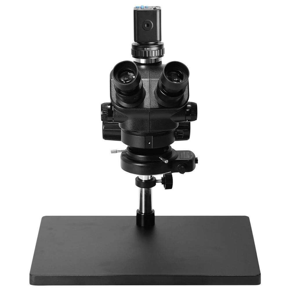 AmScope 3.5X-100X Stereo Microscope with 2K Camera | For Phone Repair & Soldering - Image 5