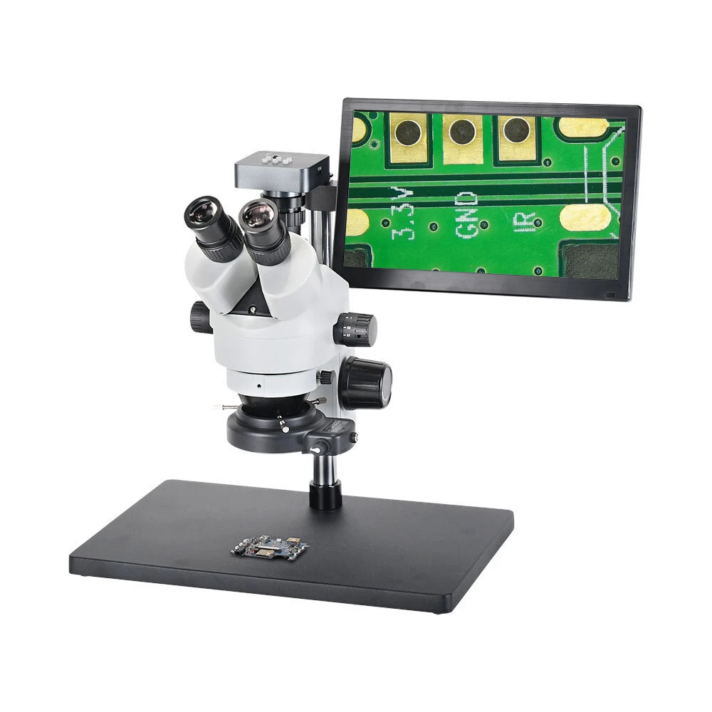 HAYEAR 48MP USB Microscope Camera | 3.5X-90X Simul-Focal Trinocular | PCB Soldering & Jewelry Repair Kit - Image 3