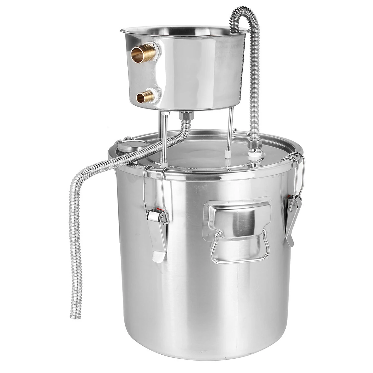 Stainless Steel Alcohol Distiller - 11L 22L 35L Boiler for Water & Oil Brewing - Image 2