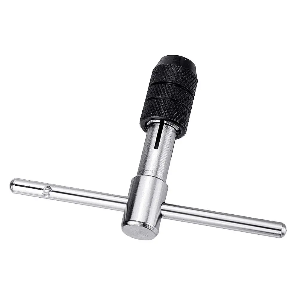 T-Handle Screw Tap Wrench - Chuck Type Hand Tapping Tool M3-M12 - Image 2