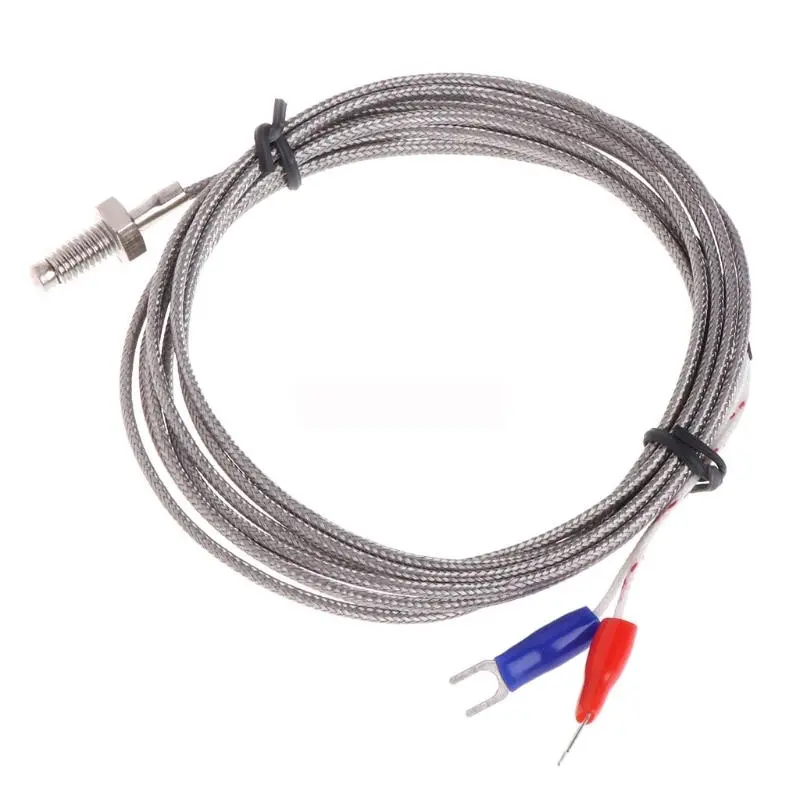 K Type Thermocouple Probe - M6 Thread Sensor - 2M Cable 0-600°C - Image 2