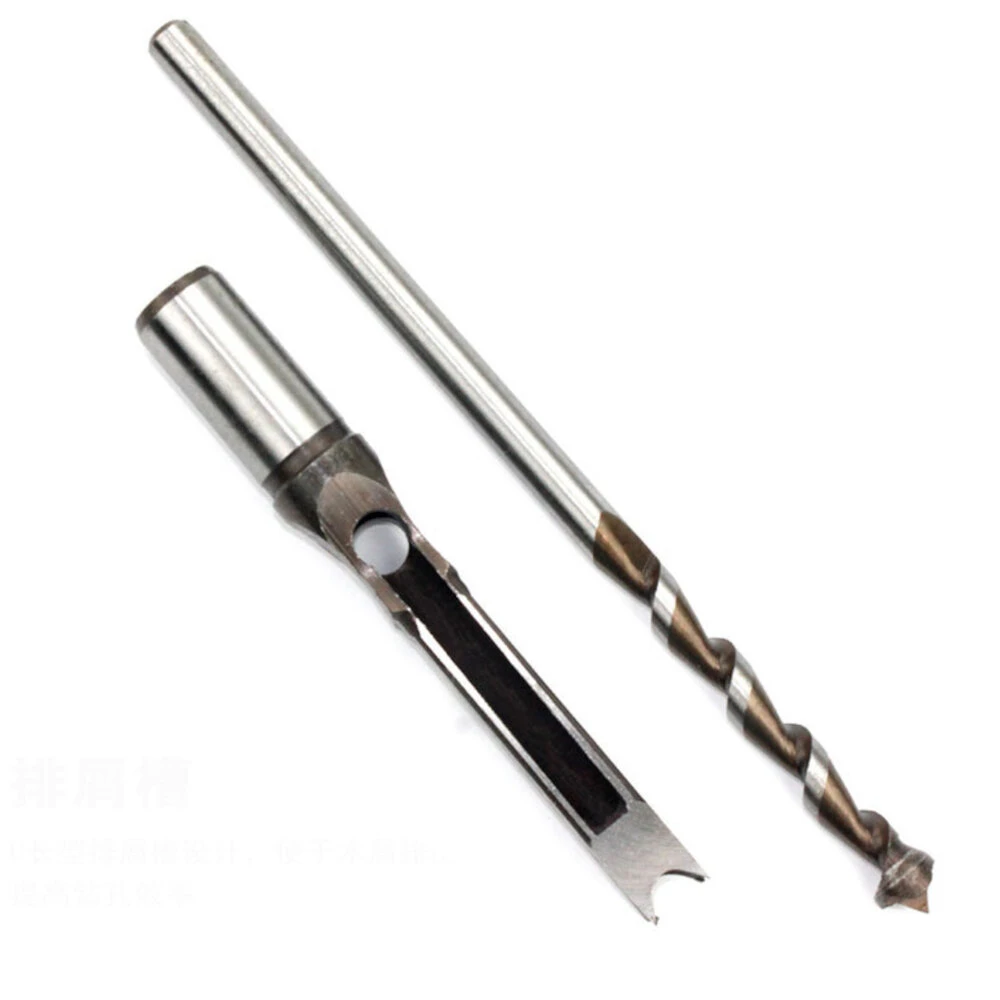 6Pcs HSS Square Hole Drill Bit Set - Mortising Chisel & Auger for Woodworking - Image 3