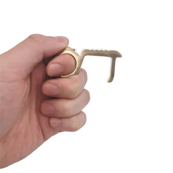 Non-Contact EDC Door Opener Tool - Elevator Button Keychain - Protective Handheld - Image 3