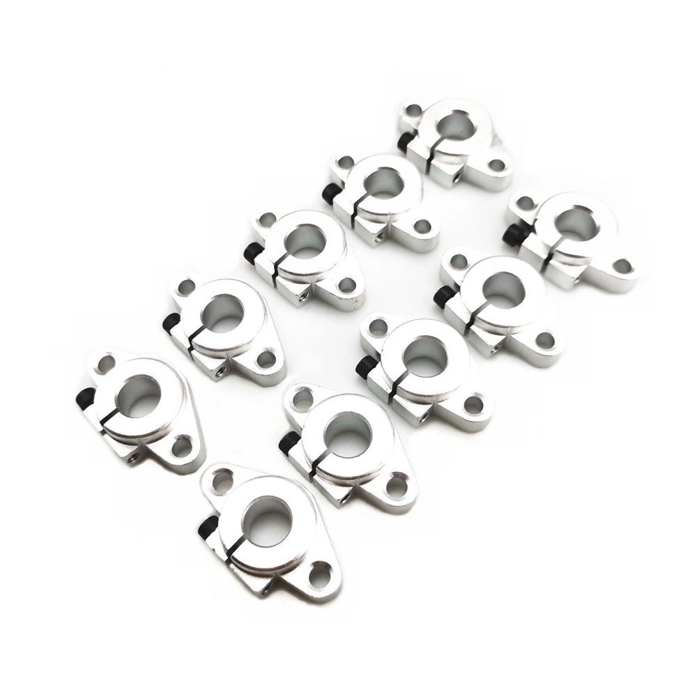 Machifit SHF12 Aluminum Alloy Linear Rail Shaft Support - 10pcs Set for CNC XYZ Table - Image 2
