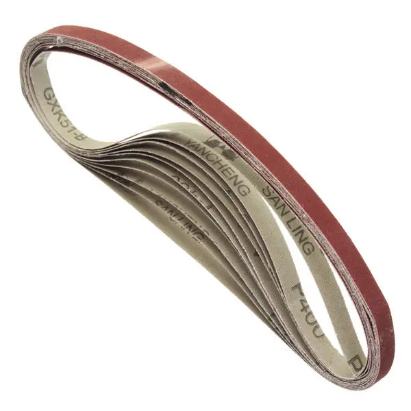 3M 10x600mm Sanding Belts - 10pcs 60-600 Grit | Abrasive Tools - Image 2