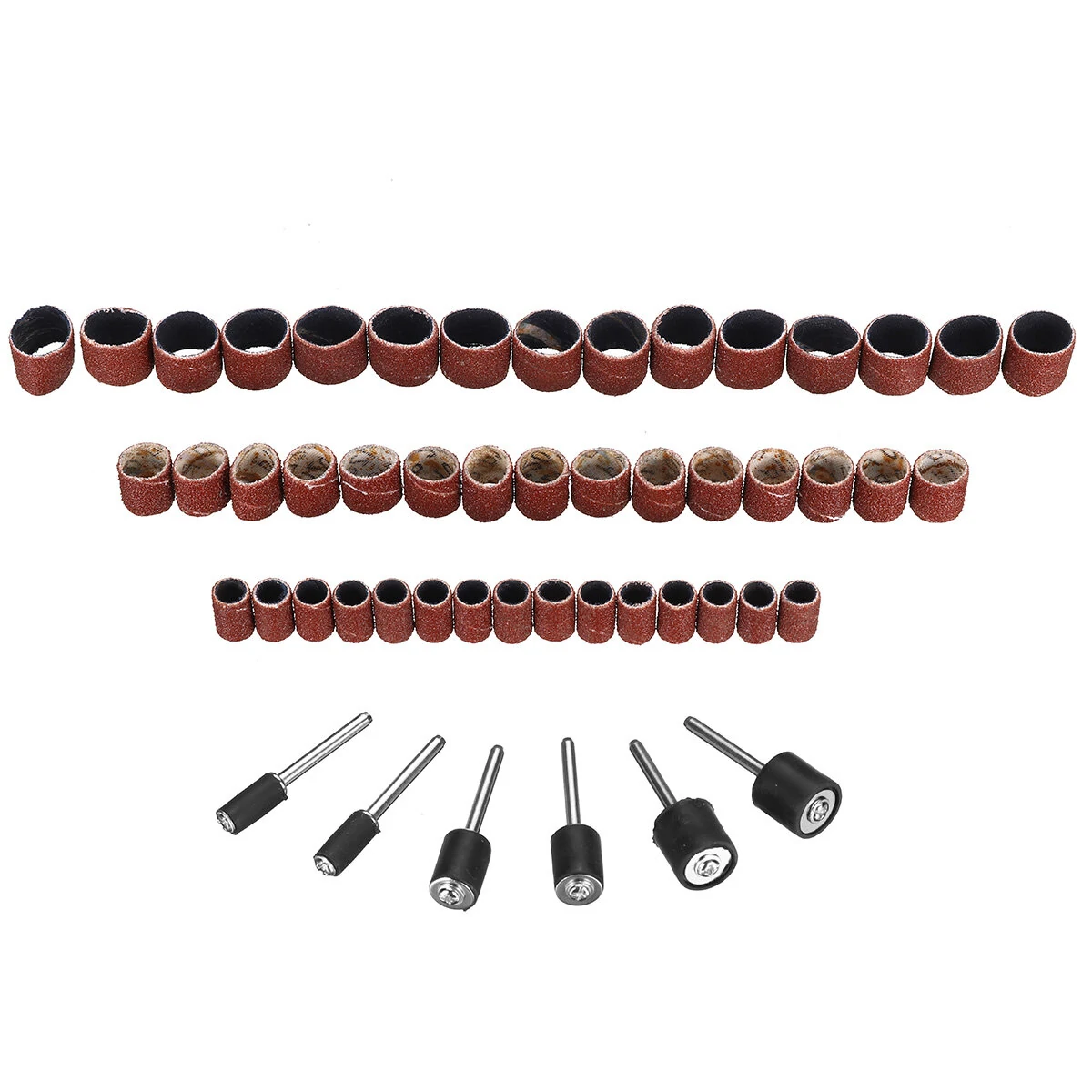 51Pcs Drum Sanding Kit for Drill - Abrasive Sandpaper Sleeves & Mandrels | Rotary Tool - Image 3
