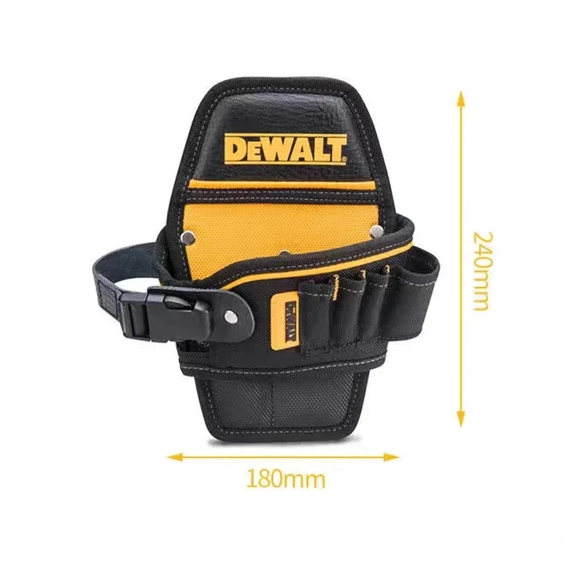DEWALT Tool Pocket Compact Waist Bag - 4 Pockets Adjustable Heavy Duty Storage - Image 4