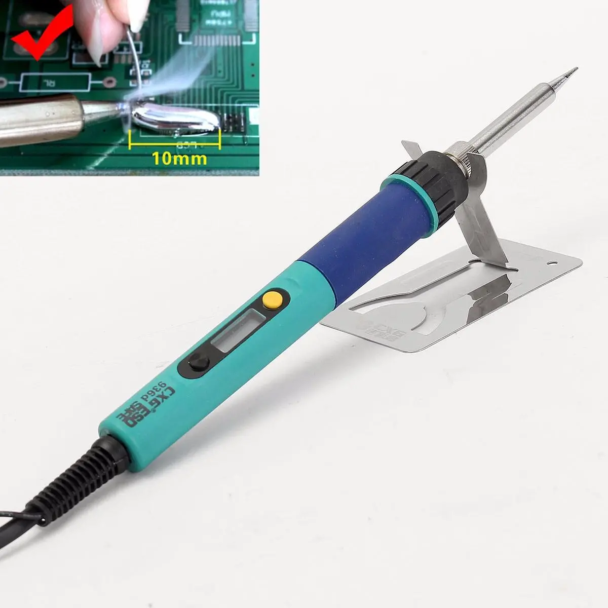 Weller Digital Soldering Iron - 60W 220V Adjustable Temperature 80-450°C with LCD Display - Image 4