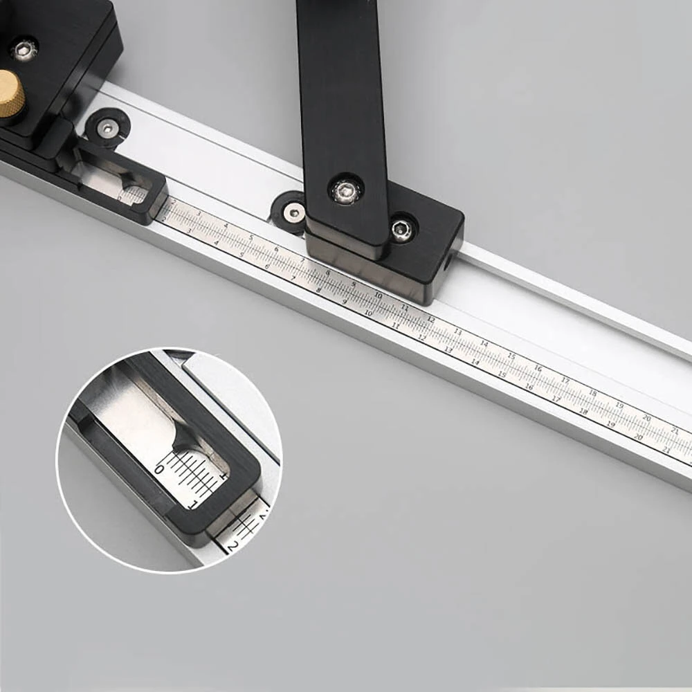 T-Track Sliding Brackets for Circular Saw - 800mm Miter Track for Woodworking - Image 3