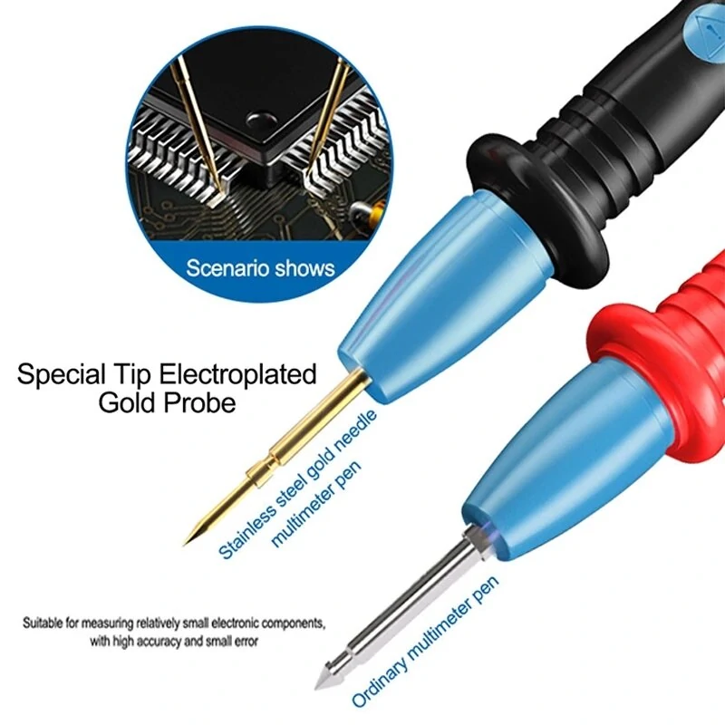 SUNSHINE SS-024A Multimeter Test Pen | 1000V 20A Anti-Scalding Silicone Wire - Image 3