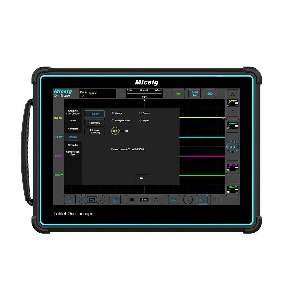 Micsig ATO2002 Automotive Tablet Oscilloscope | 200MHz 1GSa/s | 10.1 TFT-LCD - Image 5