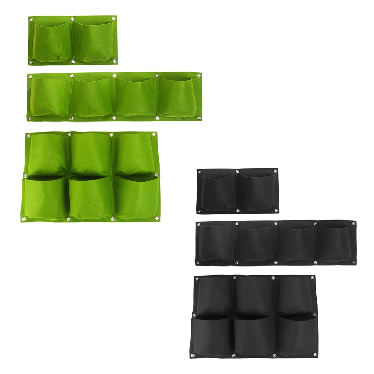 Multi-pocket Wall Hanging Planting Bag - Fabric Grow Bag for Plants - Image 4