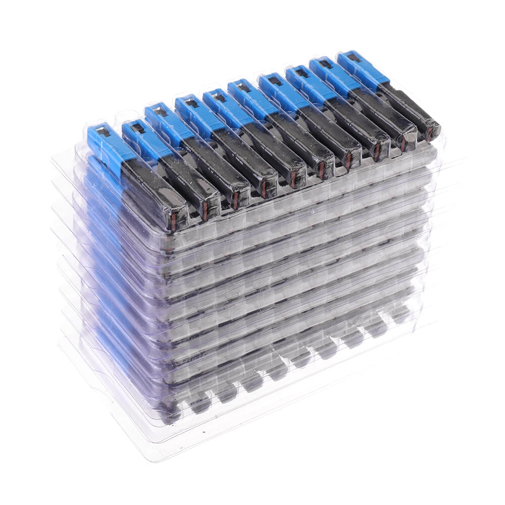 FTTH SC UPC Fiber Optic Fast Adapter - 100pcs Single-mode Straight Tail Connectors - Image 3