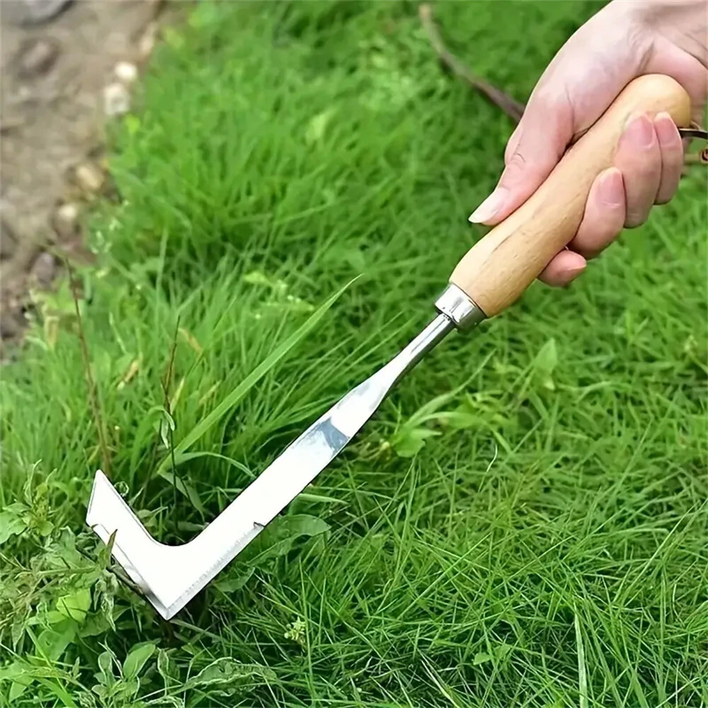 Weeding Machine with Crack Weeding - Ergonomic Wood Handle - Versatile Garden Tool for Lawn & Yard - Image 4