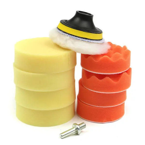 6pcs 3 Inch Polishing & Waxing Pads - Drill Adapter Buffer Pad Kit - Image 4