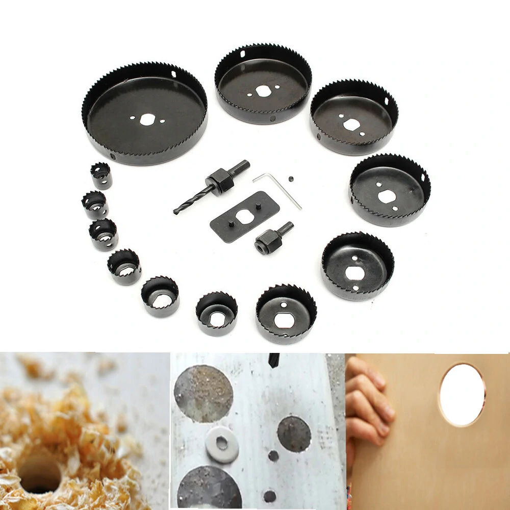 16pcs Hole Saw Cutter Set - 19-127mm for Wood & Metal | Drill Bit Tool Set - Image 2