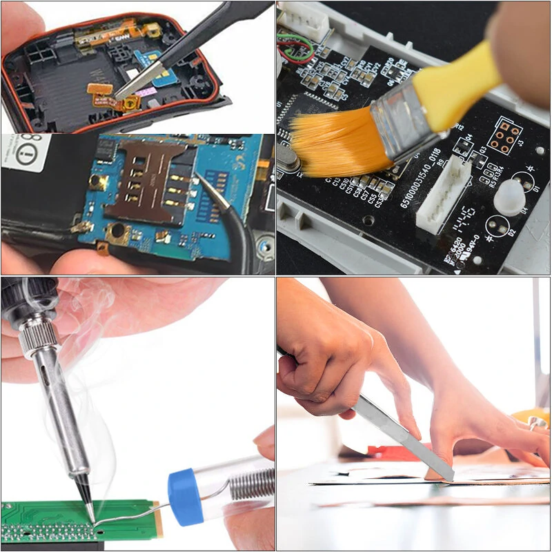 Soldering Iron Kit with Screwdriver Set | Wire Stripper & Tweezers | Multi-Function Welding Tools - Image 3