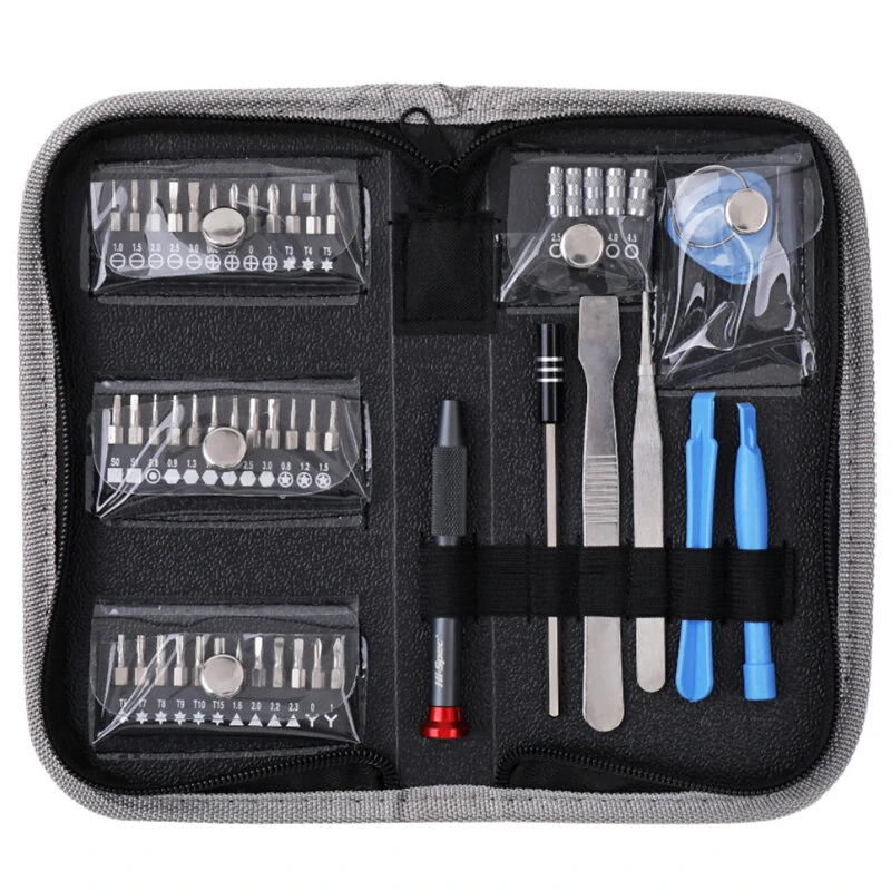 49pcs Precision Screwdriver Set | Phone Repair Tool Kit with Slotted Phillips & Triangle Bits - Image 3